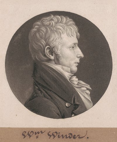 William Henry Winder door Charles B. J. Févret de Saint Mémin