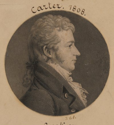 Bernard Moore Carter door Charles Balthazar Julien Févret de Saint-Mémin