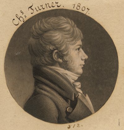 Charles Turner door Charles Balthazar Julien Févret de Saint-Mémin