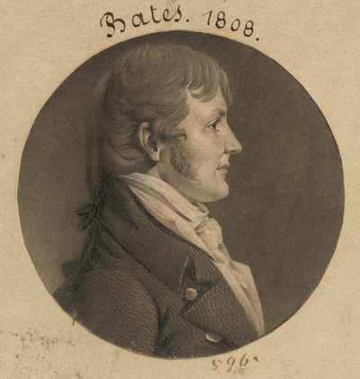 James Woodson Bates door Charles Balthazar Julien Févret de Saint-Mémin