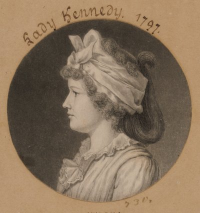 Jane Macomb Kennedy door Charles Balthazar Julien Févret de Saint-Mémin
