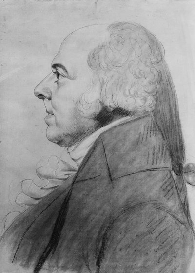 John Adams door Charles Balthazar Julien Févret de Saint-Mémin