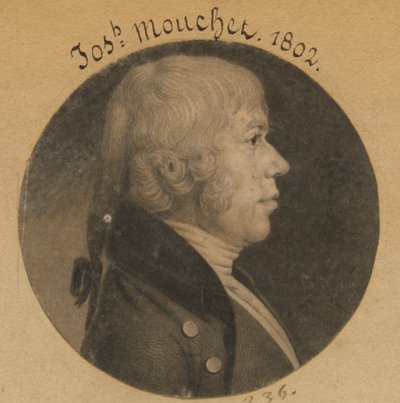 Joseph Mouchet door Charles Balthazar Julien Févret de Saint-Mémin