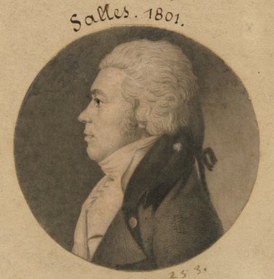 Lewis Salles door Charles Balthazar Julien Févret de Saint-Mémin