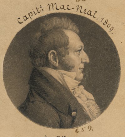 Neil McNeill door Charles Balthazar Julien Févret de Saint-Mémin