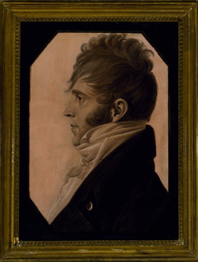 Portret van een Man, c. 1804 door Charles Balthazar Julien Févret de Saint Mémin