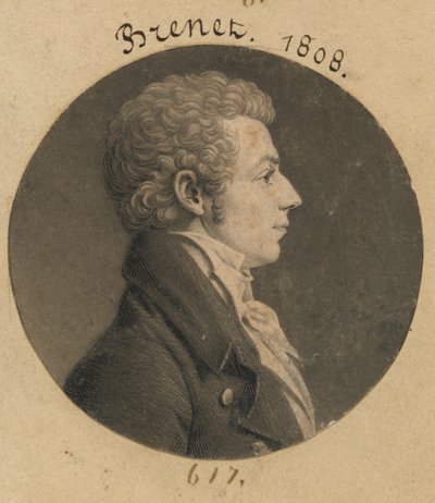 Mogelijk Henry Brunet door Charles Balthazar Julien Févret de Saint-Mémin