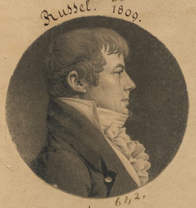 Mogelijk Nathaniel Russell of J. Dawson door Charles Balthazar Julien Févret de Saint-Mémin