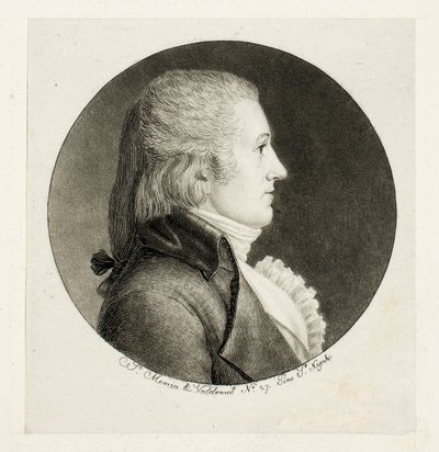 Profielportret, Blake door Charles Balthazar Julien Févret de Saint-Mémin