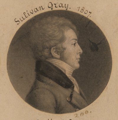 Sulivan Gray door Charles Balthazar Julien Févret de Saint-Mémin