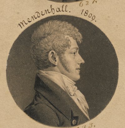 Thomas Mendenhall, Jr. door Charles Balthazar Julien Févret de Saint-Mémin