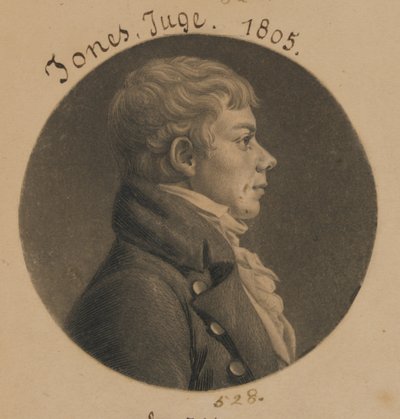 Walter Jones door Charles Balthazar Julien Févret de Saint-Mémin