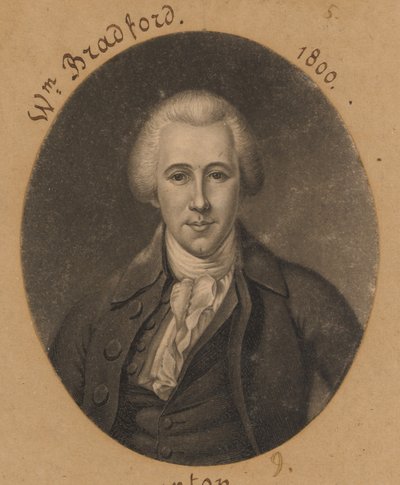William Bradford, Jr. door Charles Balthazar Julien Févret de Saint-Mémin