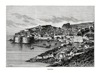 Ragusa, Sicilië, Italië, 1879 door Charles Barbant