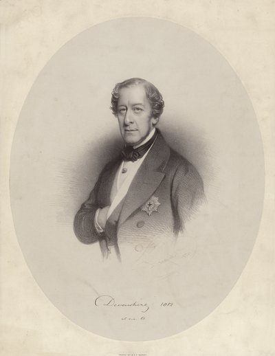 William George Spencer Cavendish, 6e Hertog van Devonshire door Charles Baugniet