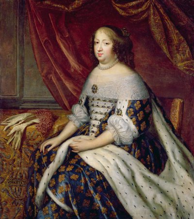 Portret van Anna van Oostenrijk (1601-66) koningin van Frankrijk door Charles Beaubrun