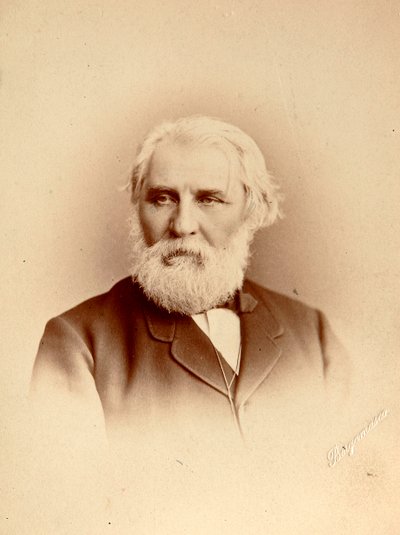 Ivan Toergenjev, Russische auteur, late 19e eeuw door Charles Bergamasco