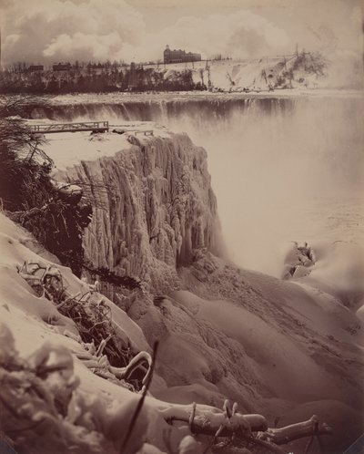Frozen Falls, ca. 1880 (foto) door Charles Bierstadt