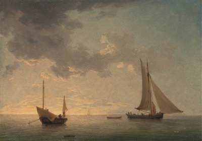 Een logger en een smak in lichte lucht door Charles Brooking