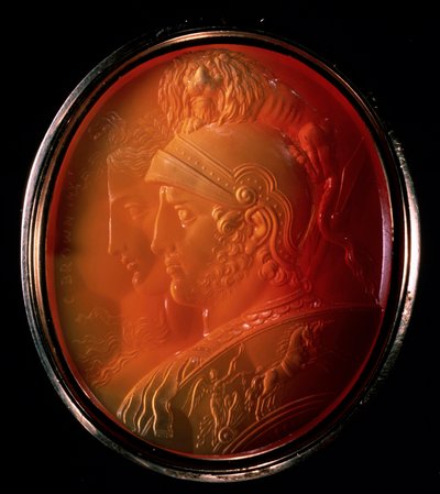 Camee met Mars en Bellona, c1784 door Charles Brown