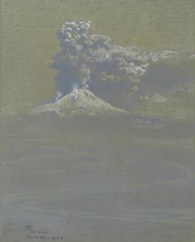 Een regen van as op Ottaviano, 14 april 1906 door Charles Caryl Coleman