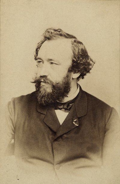 Portret van Adolphe Sax 1814-1894, ca. 1860 door Charles Clarkington