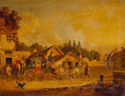 De Aankomst van de York naar Londen Royal Mail door Charles Cooper Henderson