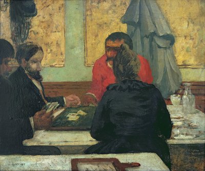 Kaartspelers, 1883 door Charles Cottet