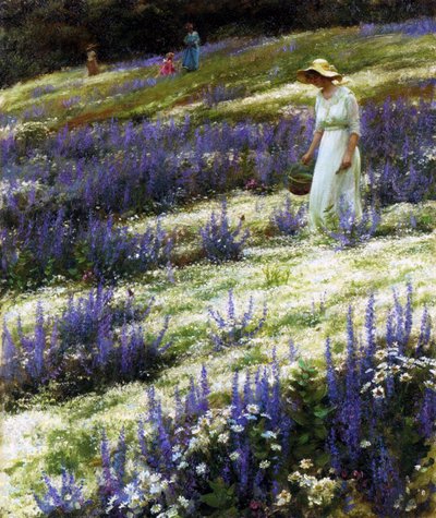Op een heuvel, 1914 door Charles Courtney Curran