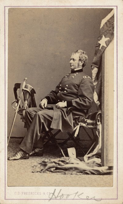 Generaal Joseph Hooker,c. 1865 (foto) door Charles D. Fredricks