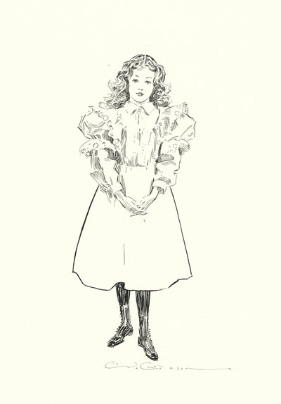 Een Klein Amerikaans Meisje door Charles Dana Gibson