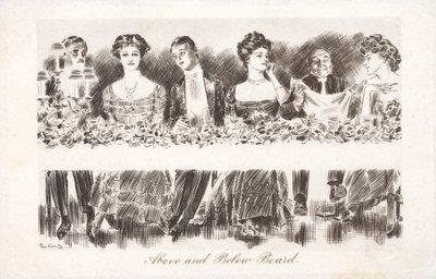 Boven en Onder de Tafel door Charles Dana Gibson