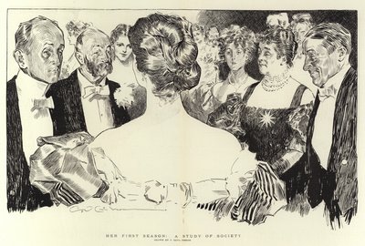 Haar eerste seizoen, een studie van de samenleving door Charles Dana Gibson