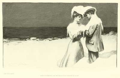 Hier is het Kerstmis en ze begonnen in augustus afscheid te nemen door Charles Dana Gibson