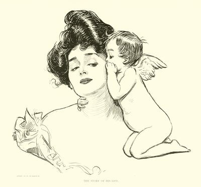 Illustratie voor De Sociale Ladder door Charles Dana Gibson