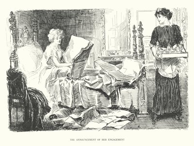 De Aankondiging van haar Verloving door Charles Dana Gibson
