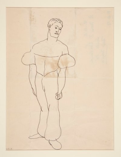 Goochelaar, of man in kostuum door Charles Demuth