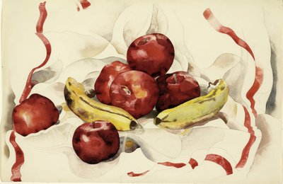 Stilleven met appels en bananen, c.1925 door Charles Demuth