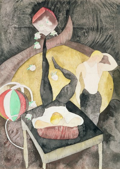 Twee Acrobat Jongleurs, 1916 door Charles Demuth