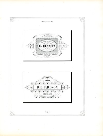 Visitekaartjes van het Tweede Keizerrijk (print) door Charles Derriey