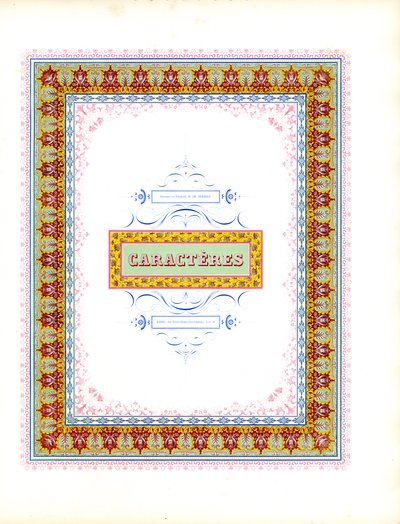 Prachtig chromolithografisch frame (print) door Charles Derriey