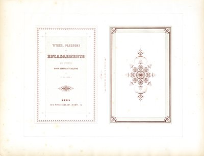 Monsterbladen voor boekbanden (afdrukken) door Charles Derriey