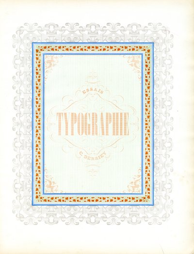 Ontwerp siertitelpagina voor typografische publicatie (print) door Charles Derriey