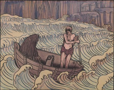 Charon, ca 1896 door Charles Doudelet