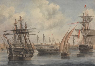 De haven, Alexandrië door Charles Dyce