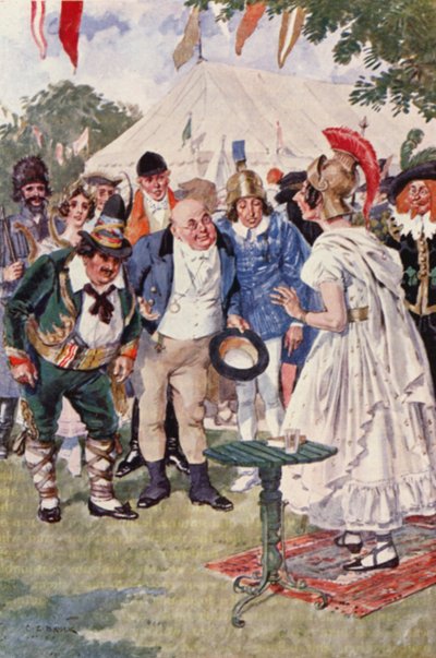 Illustratie voor The Pickwick Papers door Charles Dickens door Charles Edmund (after) Brock
