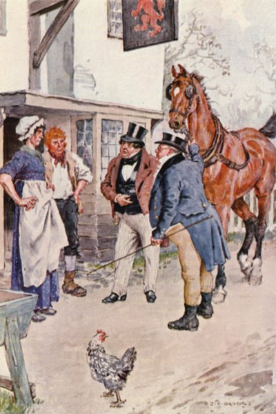 Illustratie voor The Pickwick Papers van Charles Dickens door Charles Edmund (after) Brock