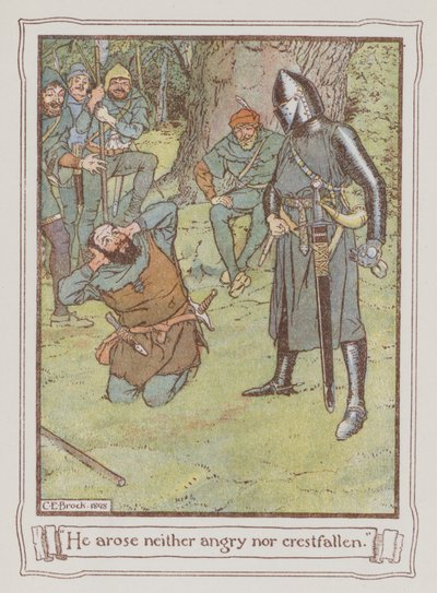 Illustratie voor Ivanhoe door Sir Walter Scott door Charles Edmund Brock