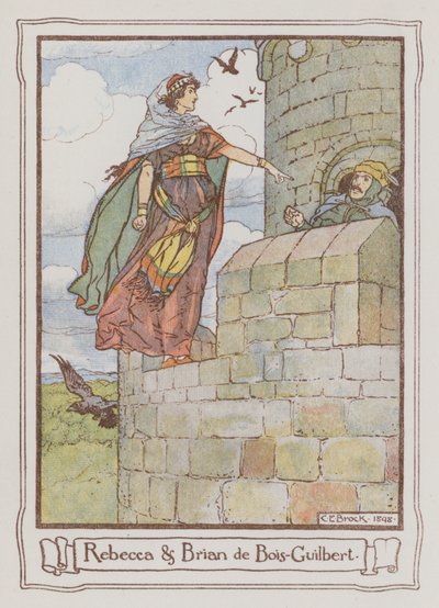 Illustratie voor Ivanhoe door Sir Walter Scott door Charles Edmund Brock
