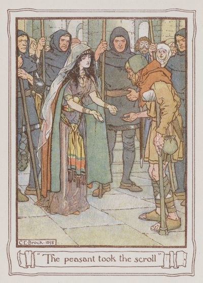Illustratie voor Ivanhoe door Sir Walter Scott door Charles Edmund Brock